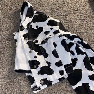 SHEIN • Medium • Cropped Cow Jacket